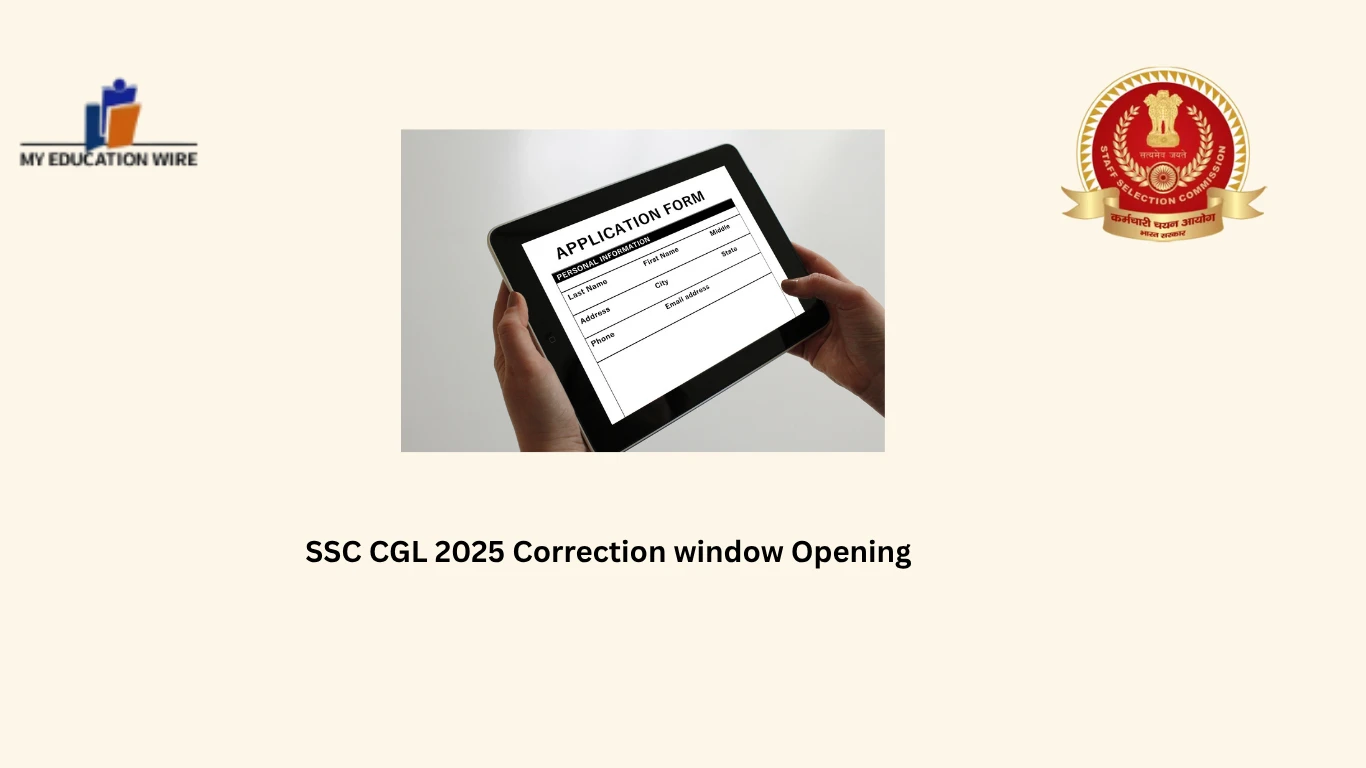 SSC CGL 2025 Correction window releases