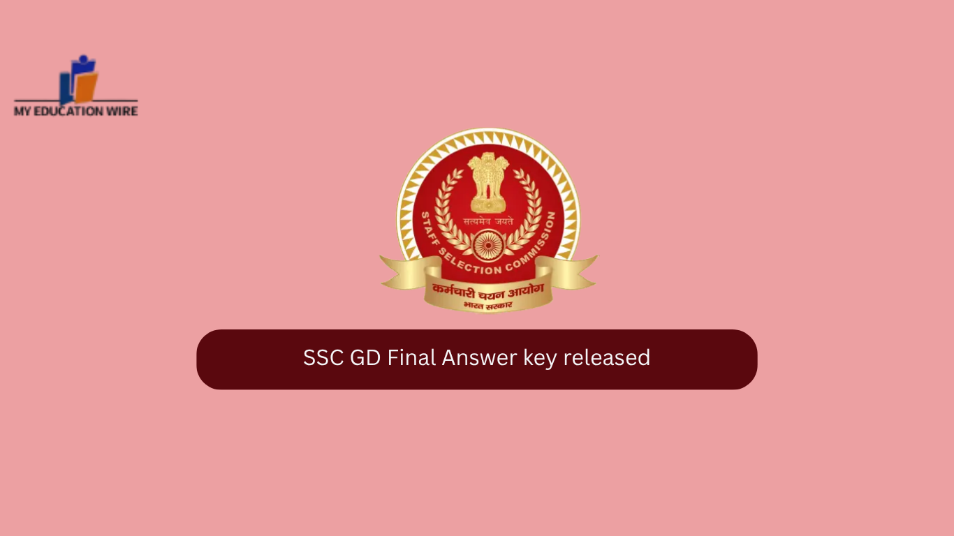SSC GD Final Answer key released