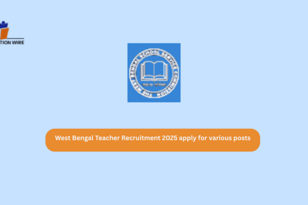 West Bengal Teacher Recruitment 2025 apply for various posts West Bengal Teacher Recruitment 2025 apply for various posts
