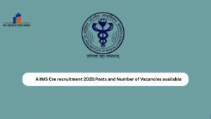 AIIMS Cre recruitment 2025:Posts and Number of Vacancies available