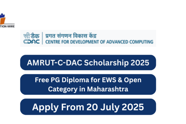 AMRUT-C-DAC Scholarship 2025: Free PG Diploma for EWS & Open Category in Maharashtra AMRUT-C-DAC Scholarship 2025