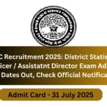 BPSC Recruitment 2025 District Statistica Officer Assistatnt Director Exam Admit card Dates Out, Check Official Notification (1)