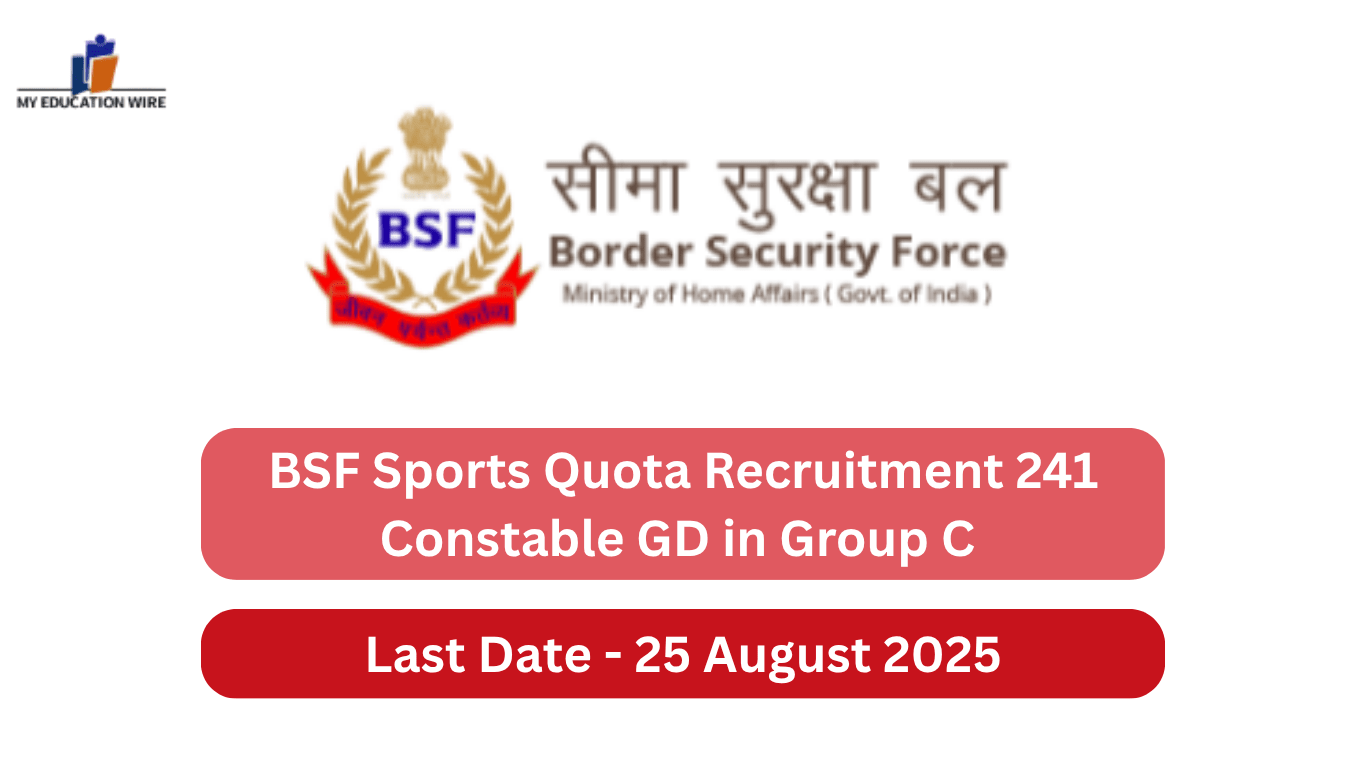BSF Sports Quota Recruitment 241 Constable GD in Group C