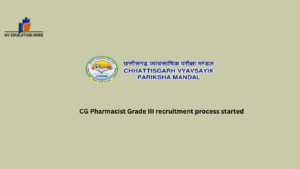 CG Pharmacist Grade III recruitment process started