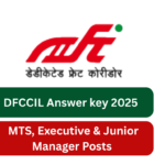DFCCIL Answer key 2025