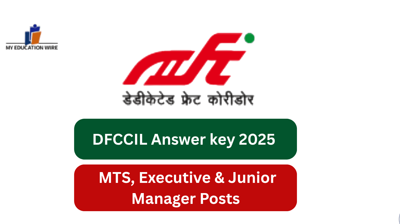 DFCCIL Answer key 2025