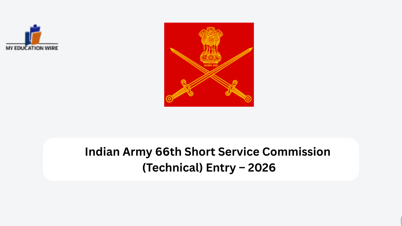 Indian Army 66th Short Service Commission (Technical) Entry – 2026