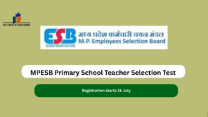MPESB Primary School Teacher Selection Test