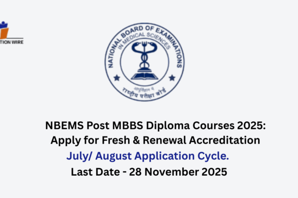 NBEMS Post MBBS Diploma Courses 2025: Apply for Fresh & Renewal Accreditation NBEMS Post MBBS Diploma Courses 2025 Apply for Fresh & Renewal Accreditation