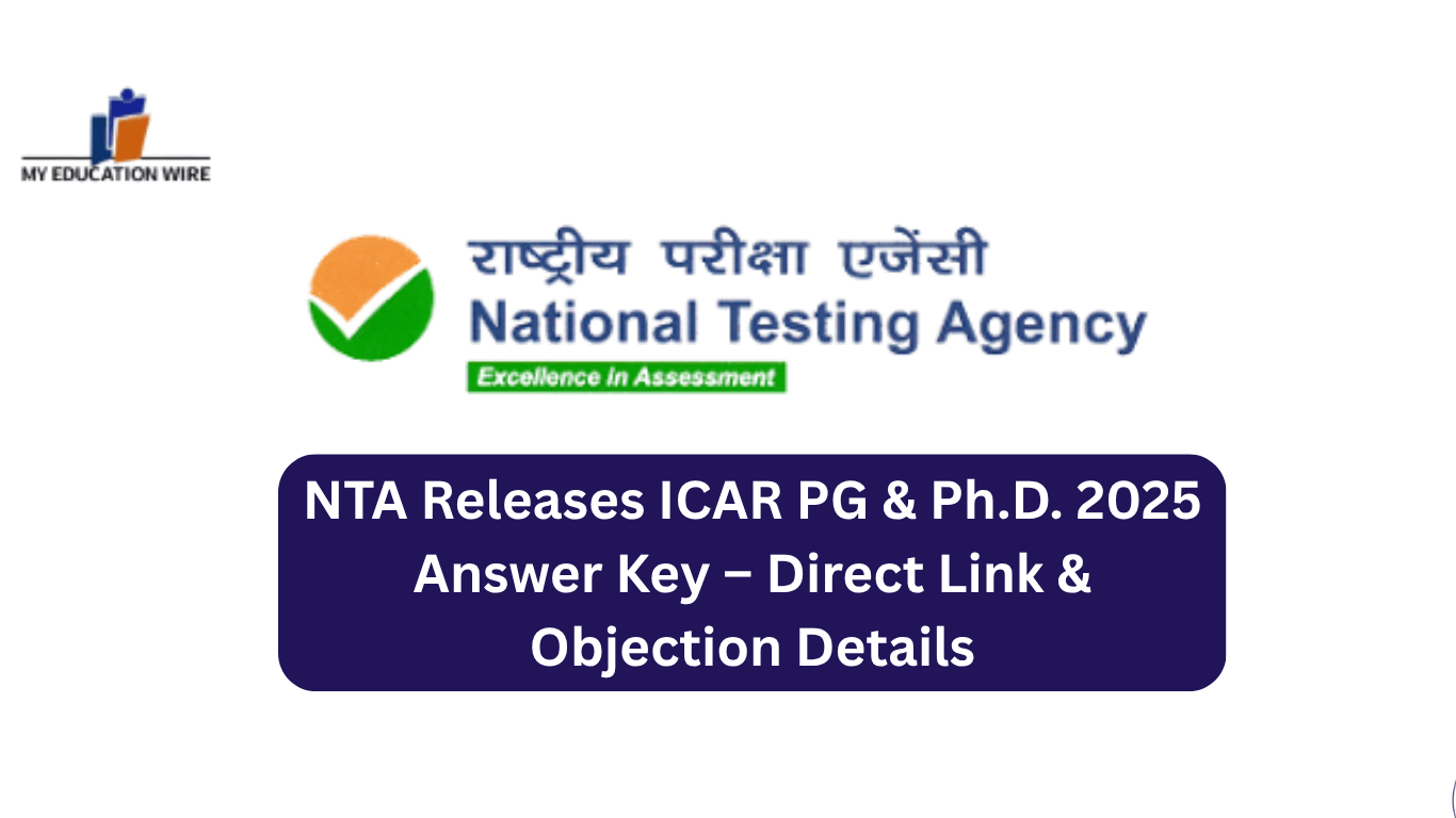 NTA Releases ICAR PG & Ph.D. 2025 Answer Key