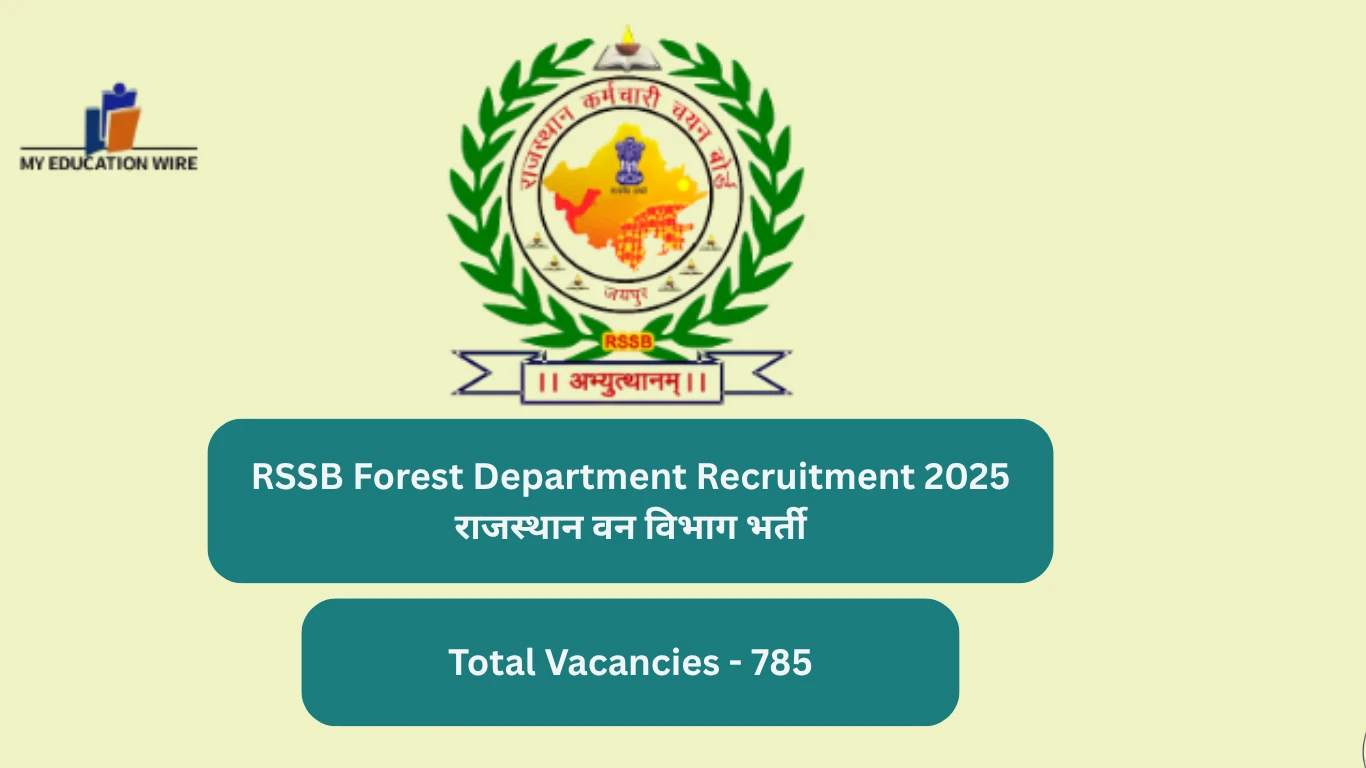 RSSB Forest Department Recruitment 2025 राजस्थान वन विभाग भर्ती