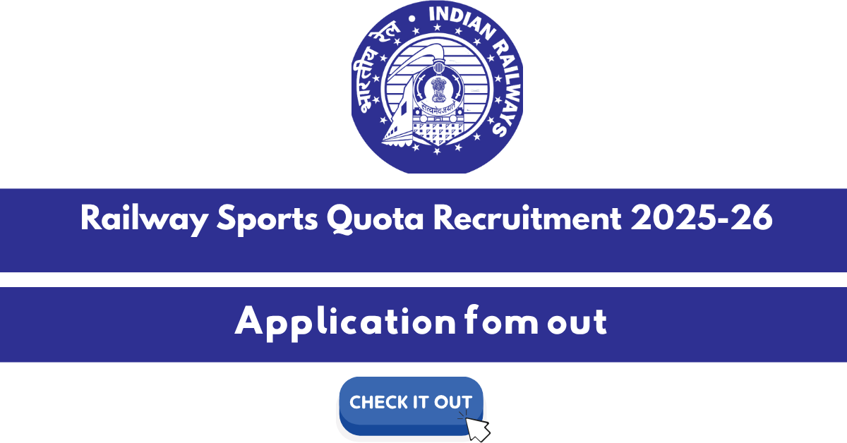 Railway Sports Quota Recruitment 2025–26