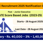 AAI JE Recruitment 2025 Apply| GATE Score Based Jobs
