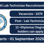 Bihar SHS Lab Technician Recruitment 2025