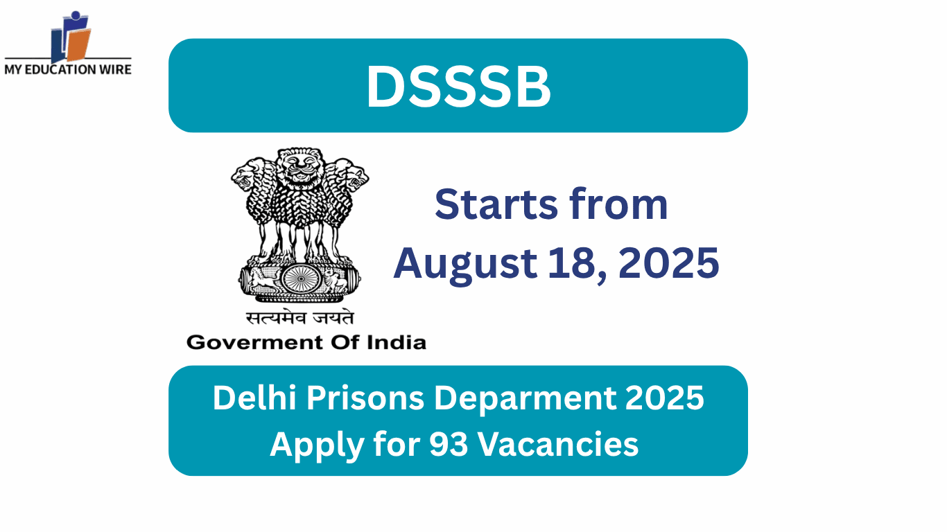 Delhi Prisons Deparment 2025 Apply for 93 Vacancies