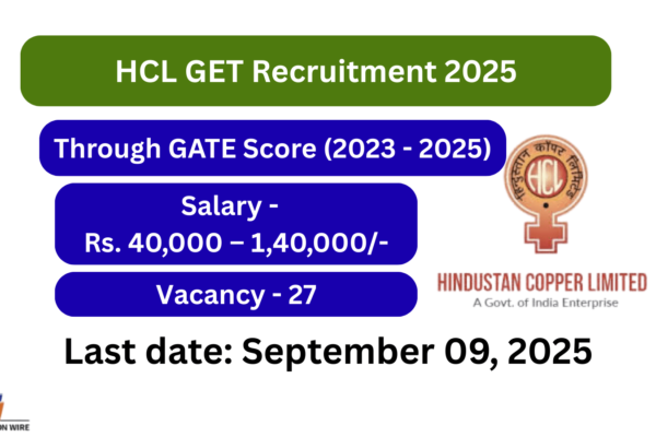 HCL GET Recruitment 2025: Through GATE Score (2023 – 2025) HCL GET Recruitment 2025