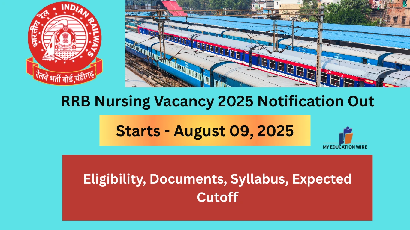 RRB Nursing Vacancy 2025 Notification Out Eligibility, Documents, Syllabus, Expected Cutoff