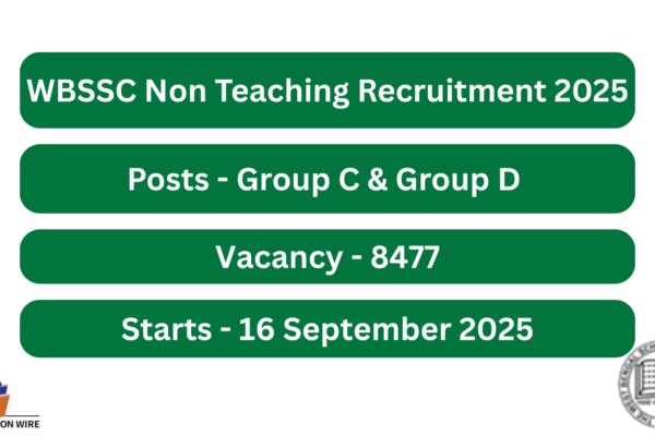 WBSSC Non Teaching Recruitment 2025
