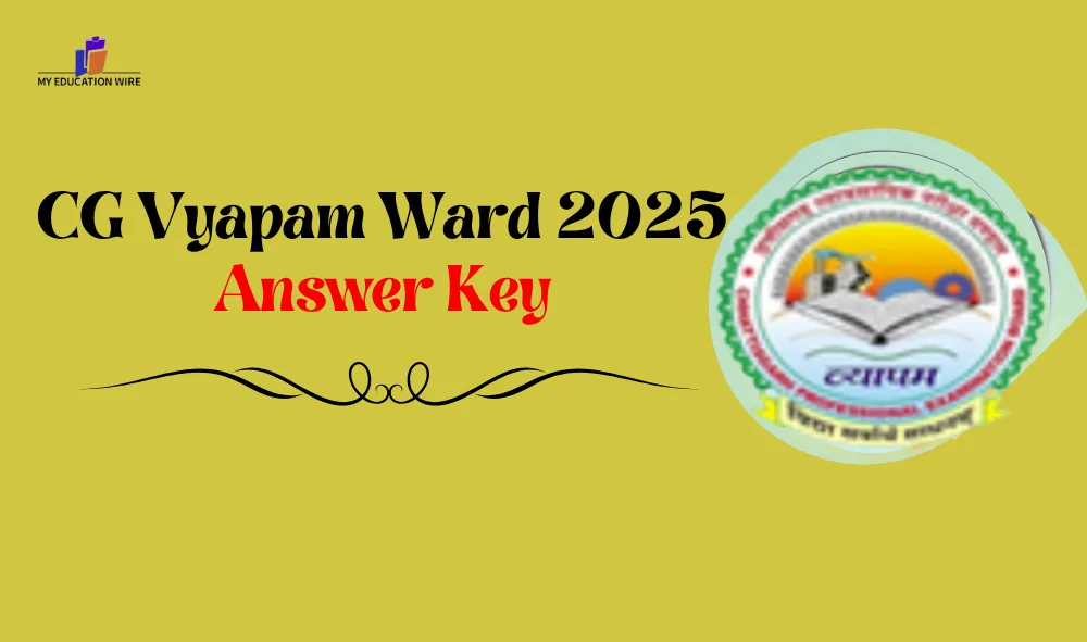 CG Vyapam Ward 2025 Answer Key