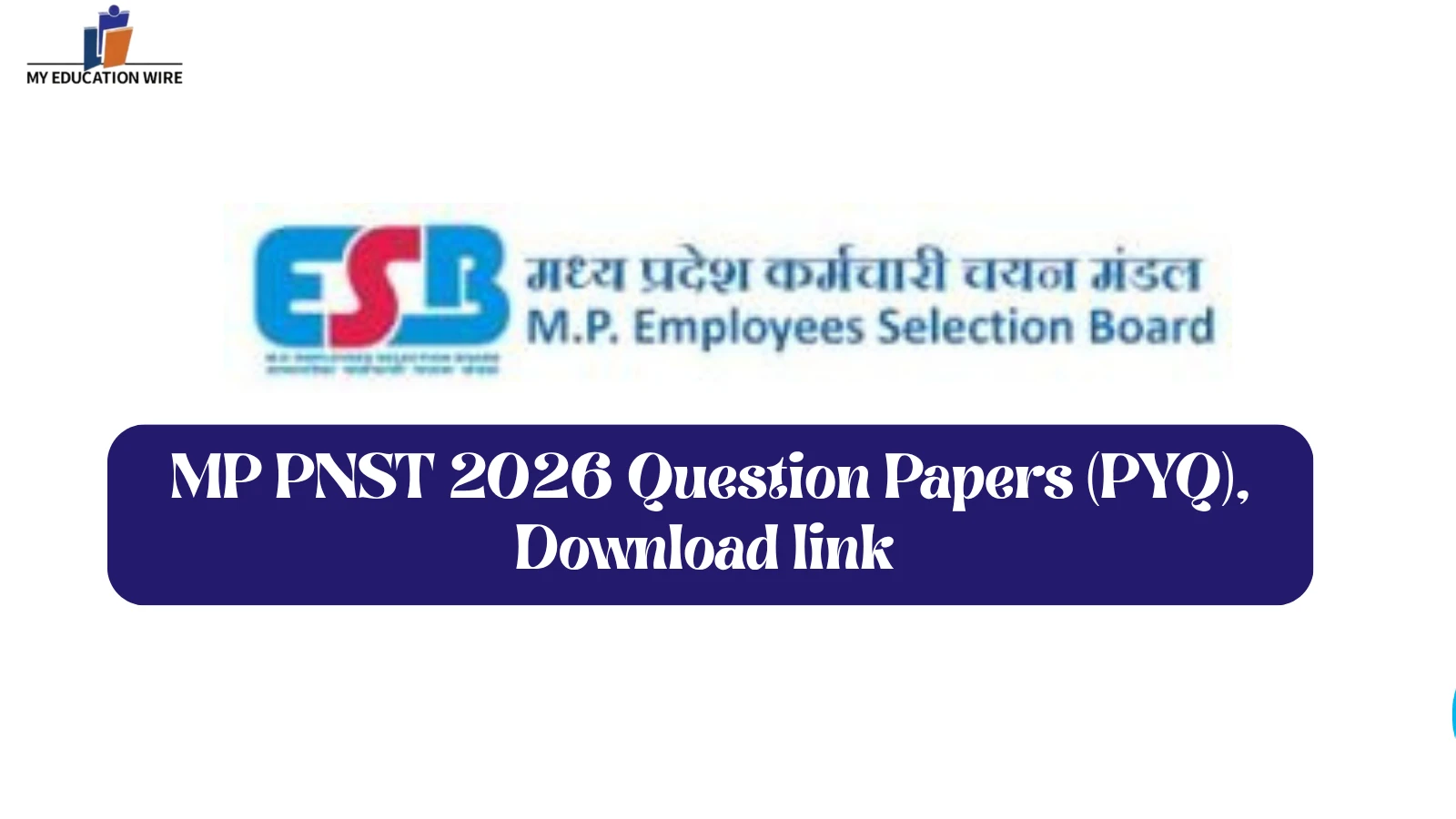 MP PNST 2026 Question Papers (PYQ)
