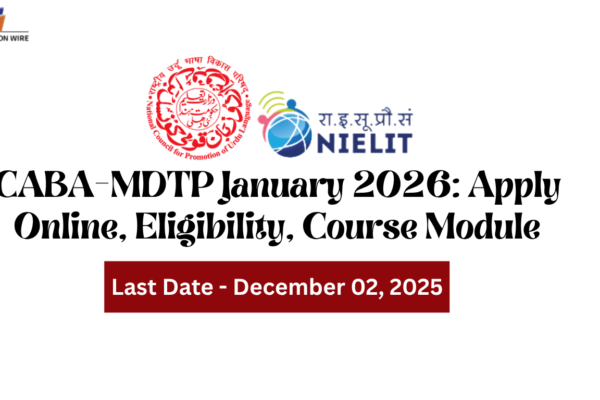 CABA-MDTP January 2026 Apply Online, Eligibility, Course Module