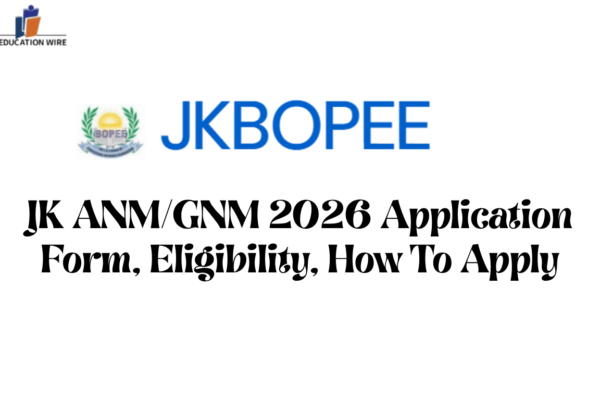 JK ANMGNM 2026 Application Form, Eligibility, How To Apply