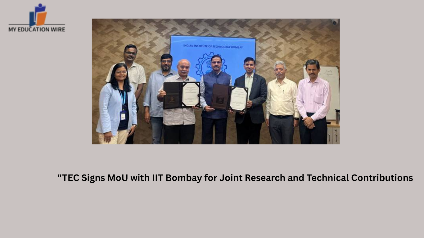 "TEC Signs MoU with IIT Bombay for Joint Research and Technical Contributions