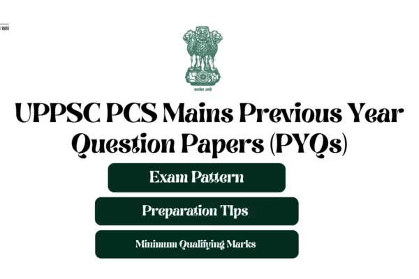 UPPSC PCS Mains Previous Year Question Papers (PYQs)